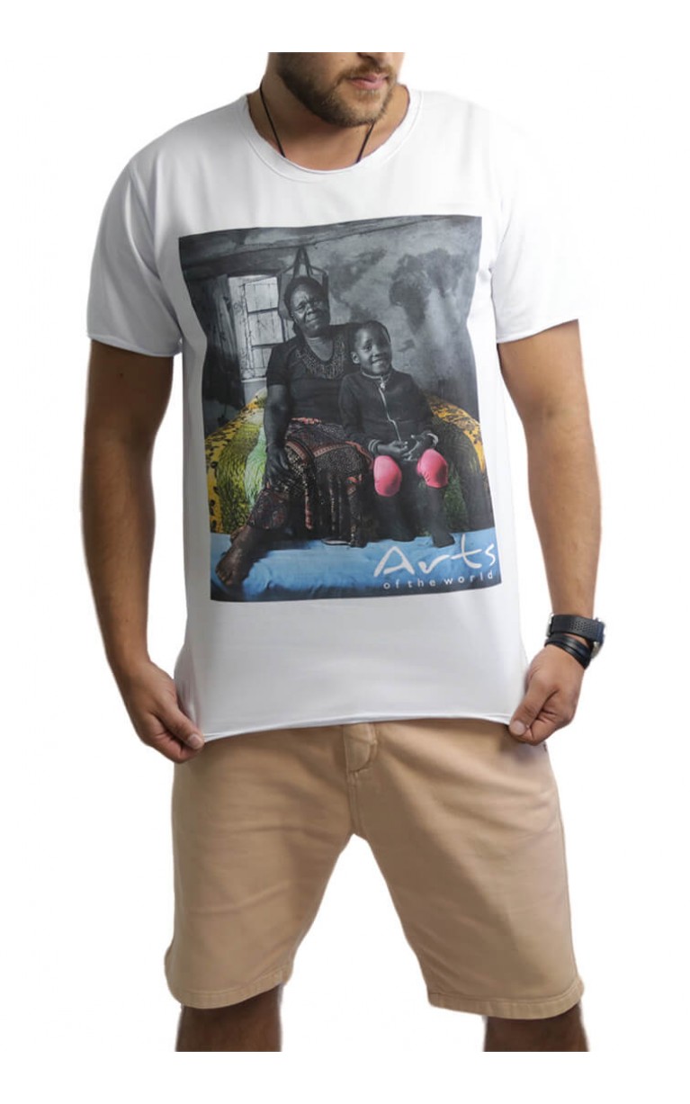 Camiseta Masculina Grandmother Branca - for Sithoko