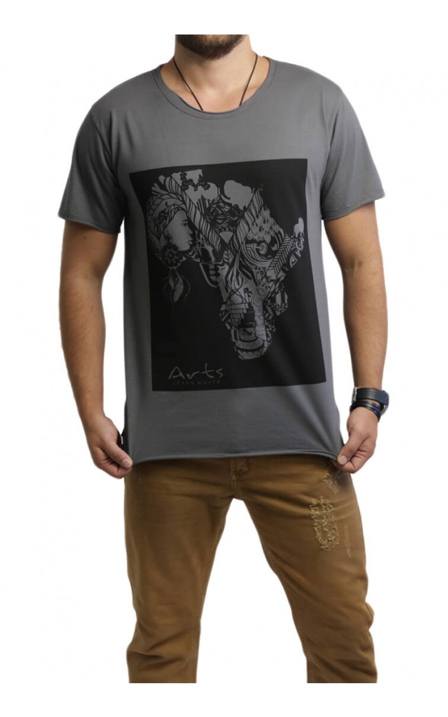 Camiseta Masculina The Big 5 Cinza - for Bongo