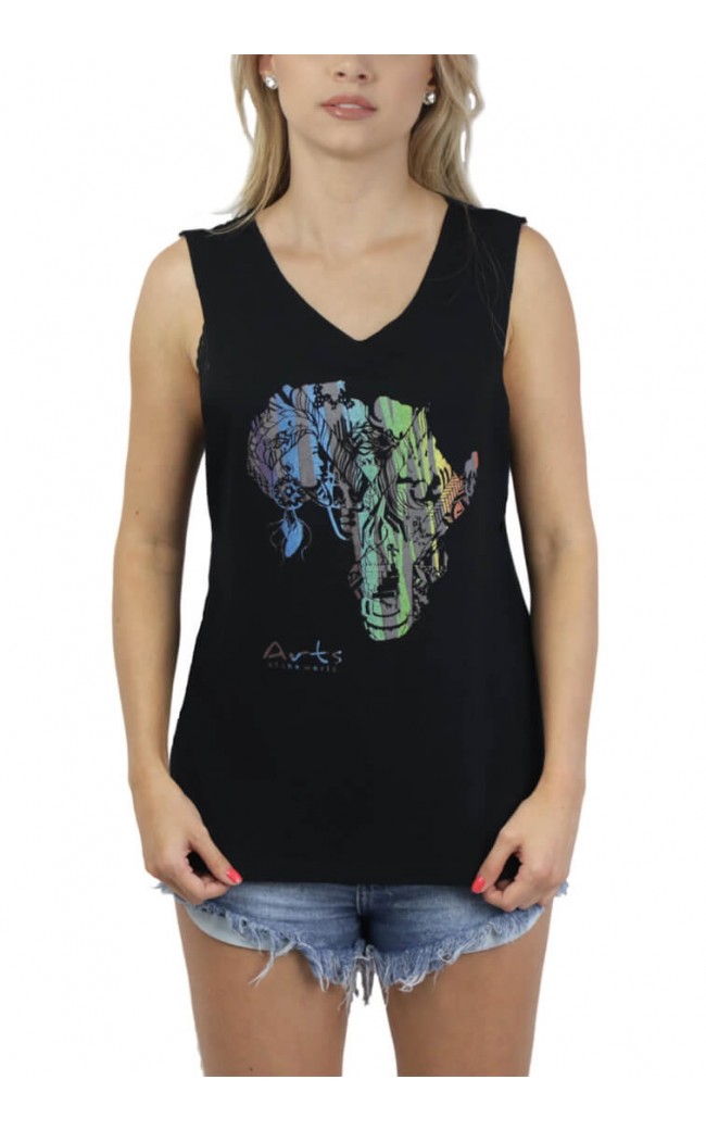 Regata Feminina The Big 5 Preta - for Bongo