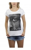 Camiseta Feminina O Olhar Africano P&B Branca - for Thulani
