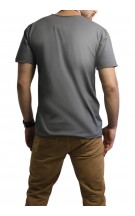 Camiseta Masculina O Olhar Africano Cinza - for Thulani