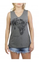 Regata Feminina The Big 5 P&B Cinza - for Bongo